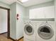 Functional laundry room featuring a side-by-side washer and dryer at 6190 S 425 W, Pendleton, IN 46064