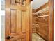 Walk-in closet with custom cedar wood paneling and wire shelving at 6190 S 425 W, Pendleton, IN 46064