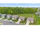 Community aerial view highlighting homes and green spaces in the area at 6609 Dunkirk Dr, McCordsville, IN 46055