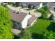 Aerial view of property with patio, lawn, and landscaping at 7155 Sea Pine Dr, Indianapolis, IN 46250