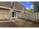 Backyard with patio and fence at 7334 Country Brook Dr, Indianapolis, IN 46260