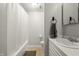 Bright bathroom featuring a shower, vanity, and neutral color palette at 7334 Country Brook Dr, Indianapolis, IN 46260