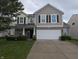 Charming two-story home featuring a two-car garage, brick accents, and neutral-toned siding at 8354 Fieldfare Way, Indianapolis, IN 46237