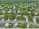 Residential neighborhood showcasing well-maintained homes with mature trees and landscaping from an aerial perspective at 8430 Harrison Pkwy, Fishers, IN 46038