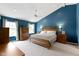 Cozy main bedroom with ample natural light, and coordinating furniture at 8430 Harrison Pkwy, Fishers, IN 46038