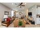 Inviting living room with hardwood floors, stylish decor, and an open layout at 9166 Lieven St, Avon, IN 46123