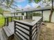 Large wooden deck perfect for outdoor entertaining in the backyard at 9490 E 36Th Pl, Indianapolis, IN 46235