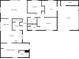 Detailed floor plan showcasing the layout of the home, including the bedrooms, bathrooms, kitchen and garage at 9490 E 36Th Pl, Indianapolis, IN 46235