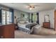 Serene bedroom with soft carpet and a view of the outdoors, creating a relaxing retreat at 9885 Oakleaf Way, McCordsville, IN 46055