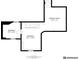 Basement floor plan showing layout and dimensions of the furnace room and basement areas at 1497 Clinton St, Noblesville, IN 46060