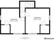 Upstairs floor plan showcasing the layout of the bedrooms at 1497 Clinton St, Noblesville, IN 46060