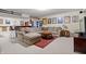 Finished basement featuring a wet bar, lounge area, and decor at 3823 Brigade Cir, Carmel, IN 46032