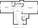 Floor plan showcasing a bedroom, a sitting room and bath at 3840 N Washington Blvd, Indianapolis, IN 46205