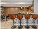 Finished basement bar area with seating and entertainment at 4061 Secretariat Ln, Bargersville, IN 46106