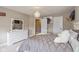 Cozy bedroom with a full bed, a dresser, and a view of the community at 4061 Secretariat Ln, Bargersville, IN 46106