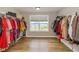 Large walk-in closet with ample storage, a window for natural light, and plenty of room for clothes at 4061 Secretariat Ln, Bargersville, IN 46106