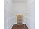 A walk-in pantry with metal shelving and wood floors at 4125 Sugar Pine Ln, Zionsville, IN 46077