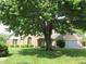 Charming brick home with a well-manicured lawn and a large tree providing shade at 4288 Silver Hill Dr, Greenwood, IN 46142