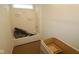 Unfinished bathroom featuring a shower-tub combo and a vanity at 5032 Carmine St, Brownsburg, IN 46112