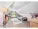 Charming bedroom featuring a window seat, built-in shelving, and a cozy single bed at 5335 W 550 S, Trafalgar, IN 46181