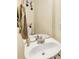 Bathroom featuring sink, mirror, and decor at 6609 Fountain Springs Blvd, Indianapolis, IN 46236