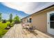 Enjoy outdoor living on this spacious wooden back deck, perfect for entertaining and relaxation at 6863 W Jennifer Ct, Greenfield, IN 46140