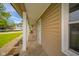 Covered front porch featuring exterior siding, columns, and a window at 6863 W Jennifer Ct, Greenfield, IN 46140