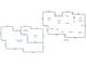 Detailed floor plan illustrating the layout of the home with dimensions and room names at 7887 Meadowbrook Dr, Indianapolis, IN 46240