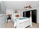 Well-lit bedroom featuring neutral walls, carpeted floor and ceiling fan at 8024 Sunfield Ct # 5-B, Indianapolis, IN 46214
