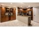Spacious kitchen featuring custom wood cabinets, granite countertops and stainless steel appliances at 8690 Jaffa Ct W Dr # 28, Indianapolis, IN 46260