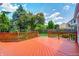 Inviting deck overlooking a well-maintained back yard at 9158 Oak Knoll Ln, Fishers, IN 46037