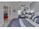 A bedroom with ensuite bathroom access featuring a mirrored closet at 1130 Deerbrook Trl, Greenwood, IN 46142