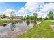 Scenic view of a tranquil pond surrounded by lush greenery and houses at 1139 Fernwood Way, Plainfield, IN 46168