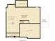 Unfinished basement floor plan showing the layout and optional carriage garage at 11626 Aubrey Ln, Fishers, IN 46040
