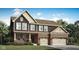 Charming two-story home with brick accents, a welcoming porch, and a spacious two-car garage at 11626 Aubrey Ln, Fishers, IN 46040
