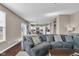 Open floor plan view from living room to dining area and kitchen, promoting connectivity and spaciousness at 1381 Avocet Dr, Greenwood, IN 46143