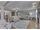 Spacious living room with hardwood floors, comfortable seating, fireplace, and open layout at 1480 E Jefferson St, Franklin, IN 46131