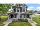 Charming two-story duplex featuring well-maintained landscaping and a classic facade with inviting front porches at 1526 Carrollton Ave, Indianapolis, IN 46202