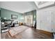 Stylish living room with hardwood floors, natural light, and a welcoming ambiance at 1893 Glenmoor Ct, Columbus, IN 47201