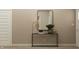 Welcoming entryway featuring a sleek console table, stylish mirror, and neutral decor at 19445 Boulder Brook Ln, Westfield, IN 46074