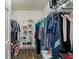Walk-in closet offering plenty of storage and organization with shelving and hanging racks at 2 E Quail Wood Ln, Westfield, IN 46074
