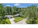 Aerial view of a neighborhood with mature trees, highlighting the property's pleasant residential setting at 2009 Friendship Dr, Indianapolis, IN 46217