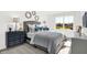 Inviting bedroom with stylish decor, including ornate mirrors and blue accents at 2243 Hemlock Cir, Greenfield, IN 46140