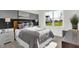Cozy bedroom with a queen size bed, bedside tables and view of the front yard at 2243 Hemlock Cir, Greenfield, IN 46140