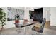 Bright home office with an abstract wall hanging, view of the entryway, and modern furnishings at 2243 Hemlock Cir, Greenfield, IN 46140