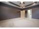 This spacious main bedroom provides generous closet space and ensuite bathroom access at 3247 Moonlight Ct, Columbus, IN 47203