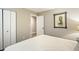 Serene bedroom featuring a comfortable bed, closet, and tasteful decor at 35 Osage Ct, Columbus, IN 47201