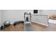 Basement exercise area with equipment, gym accessories and entertainment area at 3815 Harrison Crossing Ln, Greenwood, IN 46142