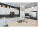Bright kitchen featuring granite countertops, stainless steel appliances, and a stylish tile backsplash at 3815 Harrison Crossing Ln, Greenwood, IN 46142