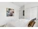 Bright bedroom featuring stylish art, closet with sliding doors, and a comfortable bed at 3924 Andean Ct, Bargersville, IN 46106